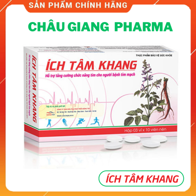 TPBVSK Ích Tâm Khang - Hỗ trợ tăng cường chức năng tim - hộp 30 viên - Mua 6 hộp tặng 1 hộp